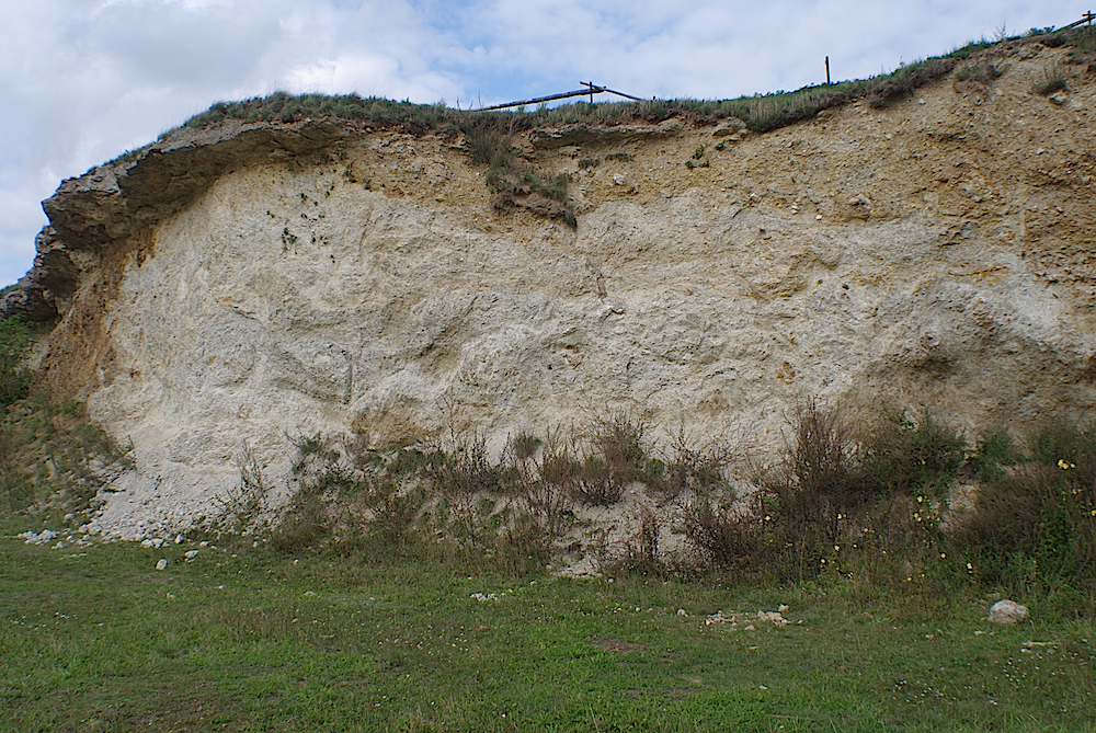 Wengenhausen quarry, inner ring, Ries crater, close view