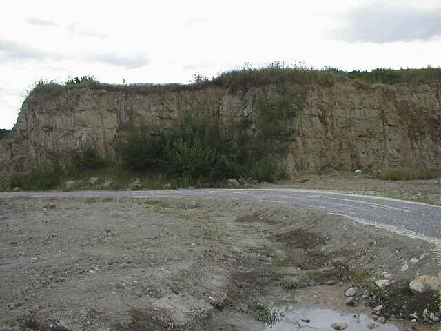Ries crater, suevite quarry, Aumühle location