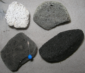 four varieties of carbonate and silicate pumice, Chiemgau impact event