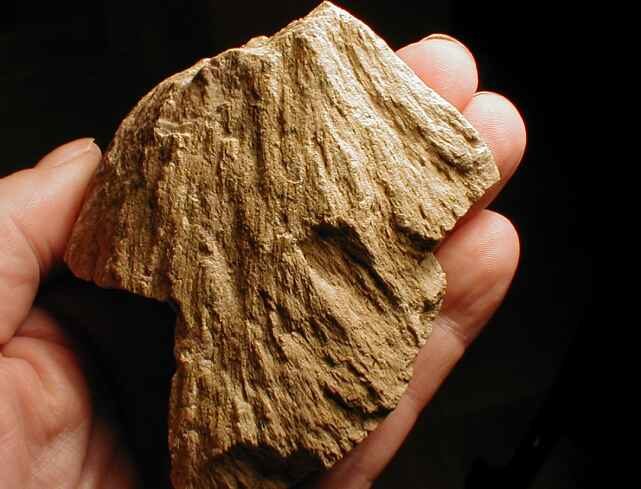 shatter cone fragment, granite; Rochechouart impact