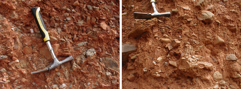 two aspects of the Tertiary diamictic texture
