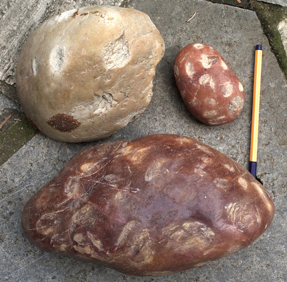three shock-deformed quartzite cobbles from the Spanish Buntsandstein exposures: no pressure dissolution and no tectonics: 