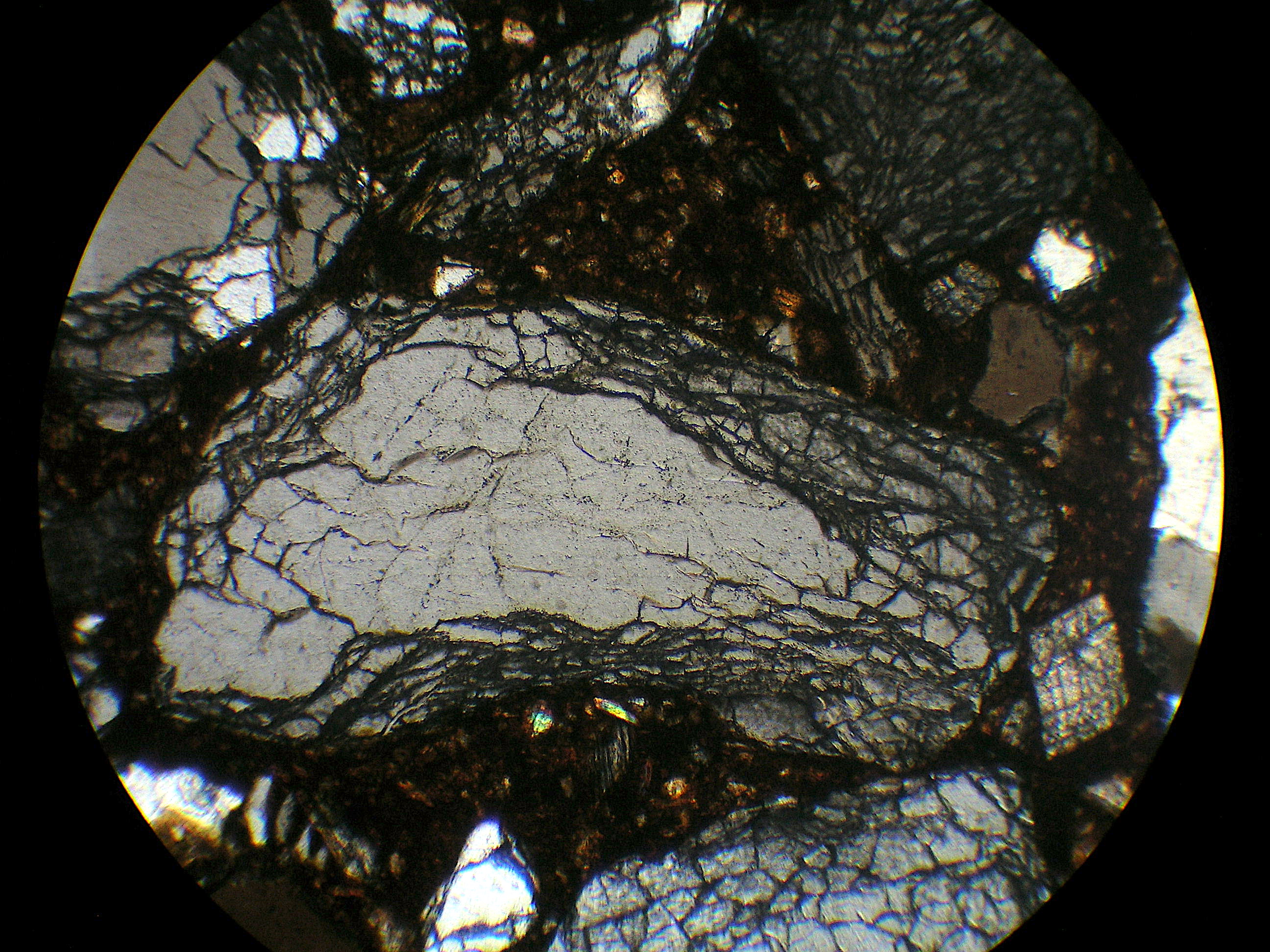 Meteorite impact thermal shock micro-fracturing in quartz 