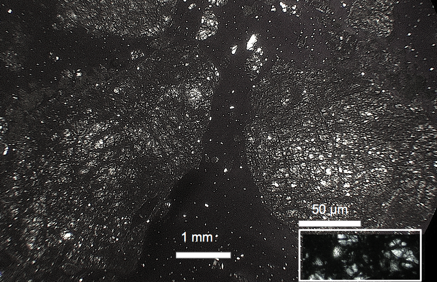Meteorite impact thermal shock micro-fracturing in quartz 