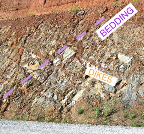 system of Rubielos de la Cérida impact breccia dikes in Paleozoic siltstones storage reservoir Lechago.