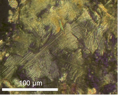 photomicrograph shock melt glass maskelynite PDFd Chiemgau impact