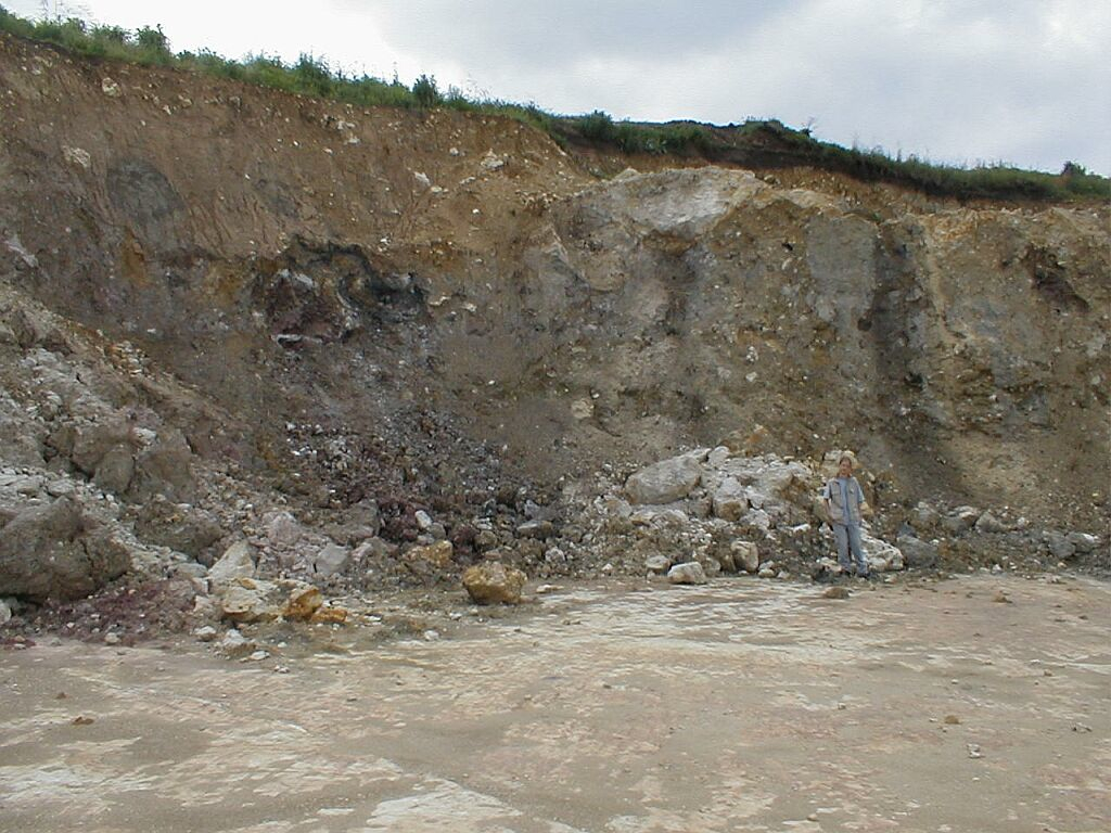 Bunte breccia ejecta Ries crater Gundelsheim quarry