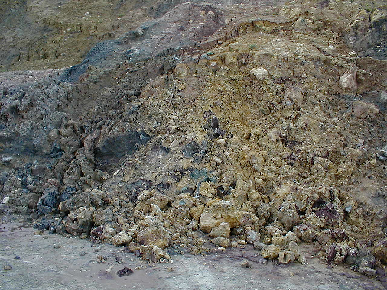 Bunte breccia ejecta, Ries crater, Ronheim quarry