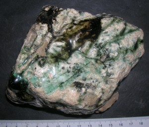 glass-coated quartzite cobble, Chiemgau impact, Bavaria, Germany