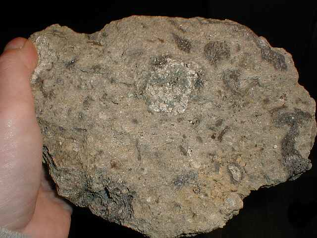 suevite from disused quarry, Otting, Ries impact structure, Germany