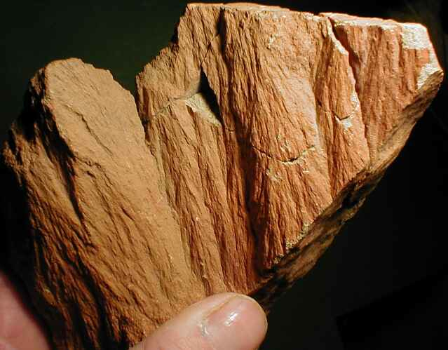 shatter cones in arenite, Vredefort impact structure, South Africa