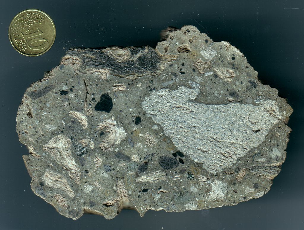 gray suevite variety of the Wanapitei impact structure, Canada