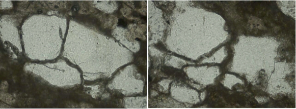 chiemgau impact glass-filled spallation fractures in quartz grains