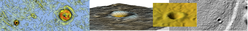 Digital Terrain Model Chiemgau impact meteorite craters